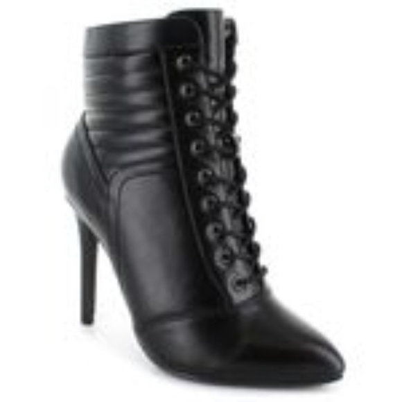 black wide width booties